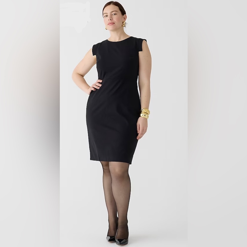 J. Crew Resume Black Wool Dress, MED/LG | Sz 14